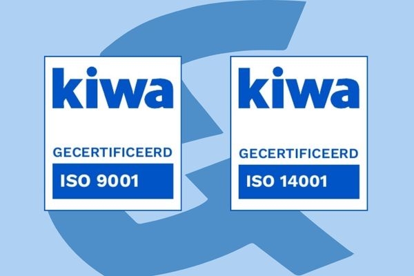 Wij zijn ISO 9001 en 14001 gecertificeerd