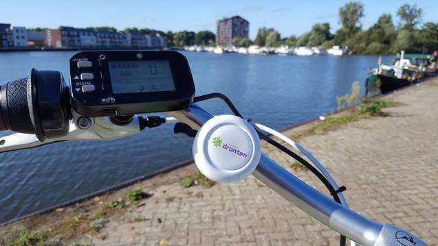 Bedrukte fietsbellen met logo - fietsbel_gemeente_dronten