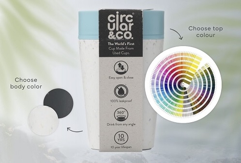 Duurzaam alternatief voor wegwerp koffiebeker - kleuren_circular